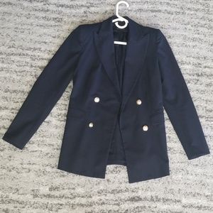 Preppy blazer with gold buttoms